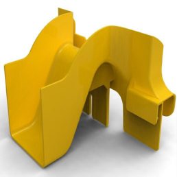 Optikai kábelcsatorna vízszintes kivezető elem